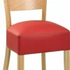 Gastro Stuhl Celina rot, Beizton Natur