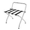 Gepäckablage mit Wandschutz, 58,5 x 57 x 63/77,5 cm, verchromt, Nylon