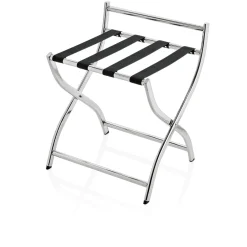 Gepäckablage mit Wandschutz, 50 x 48 x 54 cm,silberfarben, Chromnickelstahl