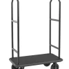 Gepäckwagen VOYAGER, 112 x 65 x 190 cm, schwarz, schwarzer Teppich