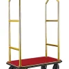 Gepäckwagen VOYAGER, 112 x 65 x 190 cm, titanium gold, roter Teppich