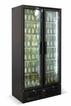Getränke Glastürkühlschrank Barkühler 2 Türen, Breite 900mm