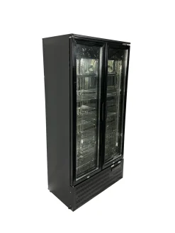 Getränke Glastürkühlschrank Barkühler 2 Türen, Breite 900mm