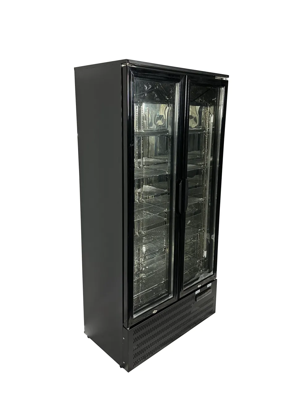 Getränke Glastürkühlschrank Barkühler 2 Türen, Breite 900mm