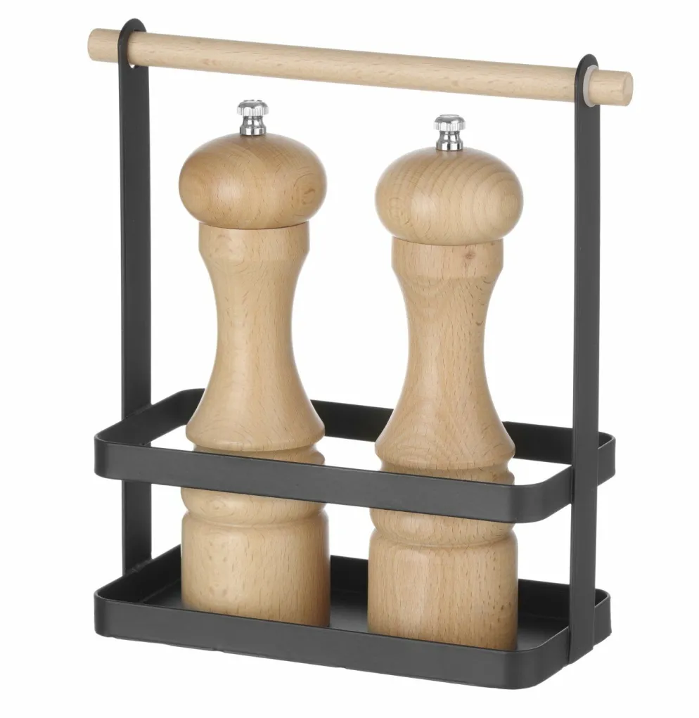 Gewürz/Besteckhalter schwarz 230x100x240 mm