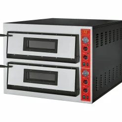GGF Pizzaofen für 12 Pizzen à 360 mm, Vollschamott, 18 kW, 1010x1210x750mm
