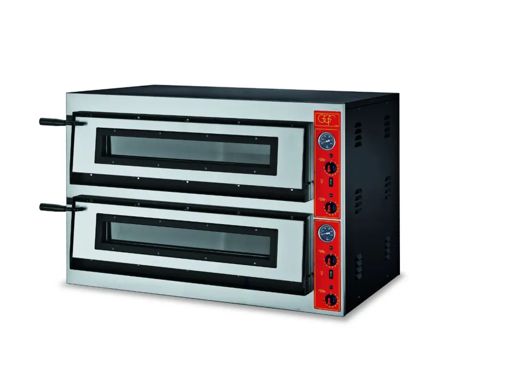 GGF Profi Pizzaofen 2 Backkammer, 12.8 kW, 1150x735x750mm, für 12x Ø30cm Pizzen