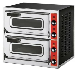 GGF Profi Pizzaofen 2 Backkammern, 4.4 kW für 2x Ø40cm Pizzen