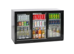 Glastür Barkühlschrank Backbar KBS 322 mit Glastüren, 1350x512x870mm