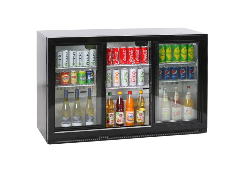 Glastür Barkühlschrank Backbar KBS 322 mit Glastüren, 1350x512x870mm