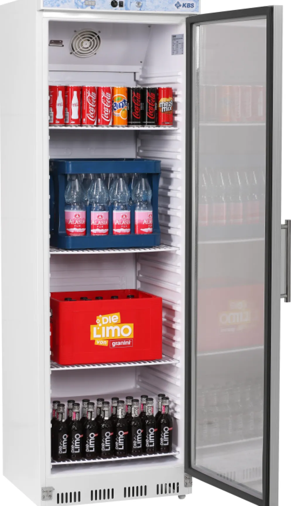 Glastürkühlschrank 402 GU, 600x600x1855 mm