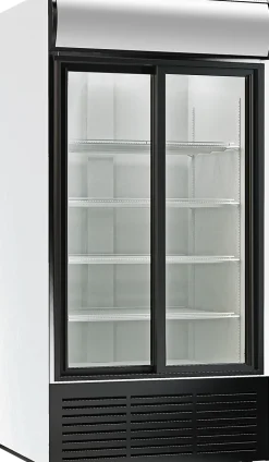 Glastürkühlschrank KBS 1250 GDU mit Schiebetüren, 1103x820x2001mm