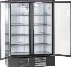 Glastürkühlschrank KU 1200 G mit 2 Drehtüren, 1370x735x2055mm