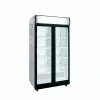 Glastür-Kühlschrank mit Werbedisplay 2 Flügeltüren 870 mm, 569 l