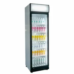 Glastür-Kühlschrank mit Werbedisplay 1 Flügeltür 577 mm, 386 l