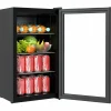 Glastür-Kühlschrank Tischmodell 80L, 474x440x840mm