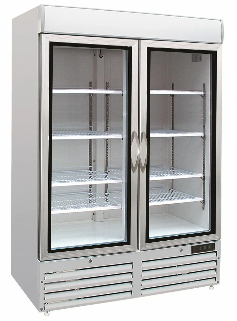 Glastür-Tiefkühlschrank, 920L, 1370x720x1990mm
