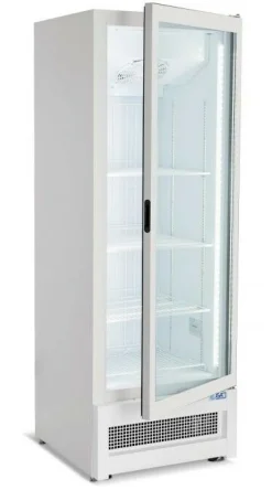 Glastür-Tiefkühlschrank Marin Umluft, 520x740x1935mm