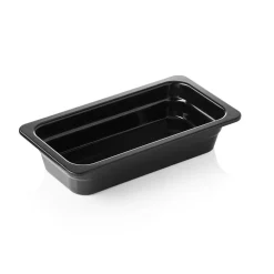 GN Behälter GN 65 BLACK 1/3-065 mm, schwarz, Melamin
