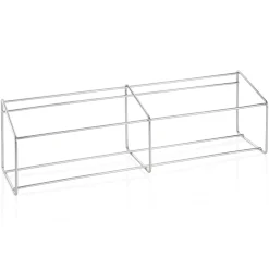 GN Behälterhalter 1/3, 68,5 x 17,5 cm, Für GN 1/3, 1/6 und 1/9, Chromnickelstahl