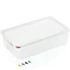 GN Behälter Set GN 86 1/1-150 mm, mit Deckel, mit rotem Clip, Set á 6 Stück, Polypropylen
