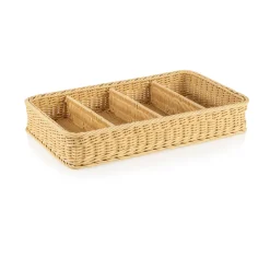 GN Besteckkorb 1/1 WEAVER PRO Systemkörbe, hellbeige, Polypropylen