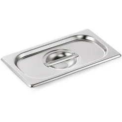 GN Deckel GN CORE 1/4, mit Löffelaussparung, Chromnickelstahl
