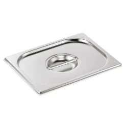 GN Deckel GN CORE 1/2, mit Löffelaussparung, Chromnickelstahl