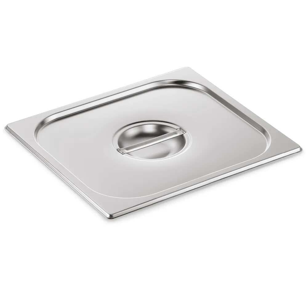 GN Deckel GN CORE 2/3, mit Löffelaussparung, Chromnickelstahl