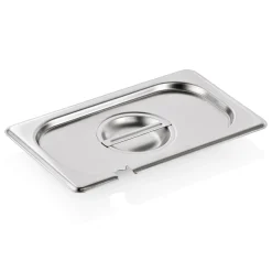 GN Deckel GN SELECT 1/4, mit Löffelaussparung, Chromnickelstahl 18/8