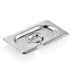 GN Deckel GN SELECT 1/9, mit Löffelaussparung, Chromnickelstahl 18/8