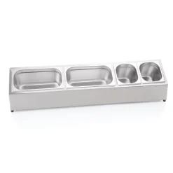 GN Systemteiler 1/3, 102 x 23,5 cm,Chromnickelstahl