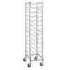 GN Tablettwagen 1/1 für 12 Tabletts, 60 x 39 x 180 cm, Chromnickelstahl