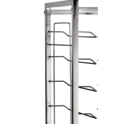 GN Tablettwagen 1/1 für 12 Tabletts, 60 x 39 x 180 cm, Chromnickelstahl
