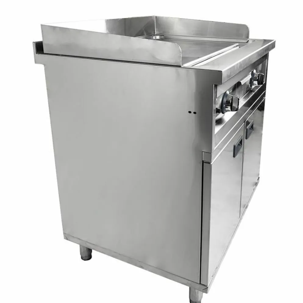 Grillplatte Chrom glatt Entry 700 Elektro, 800x700x980 mm