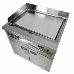 Grillplatte Chrom glatt Entry 700 Elektro, 800x700x980 mm
