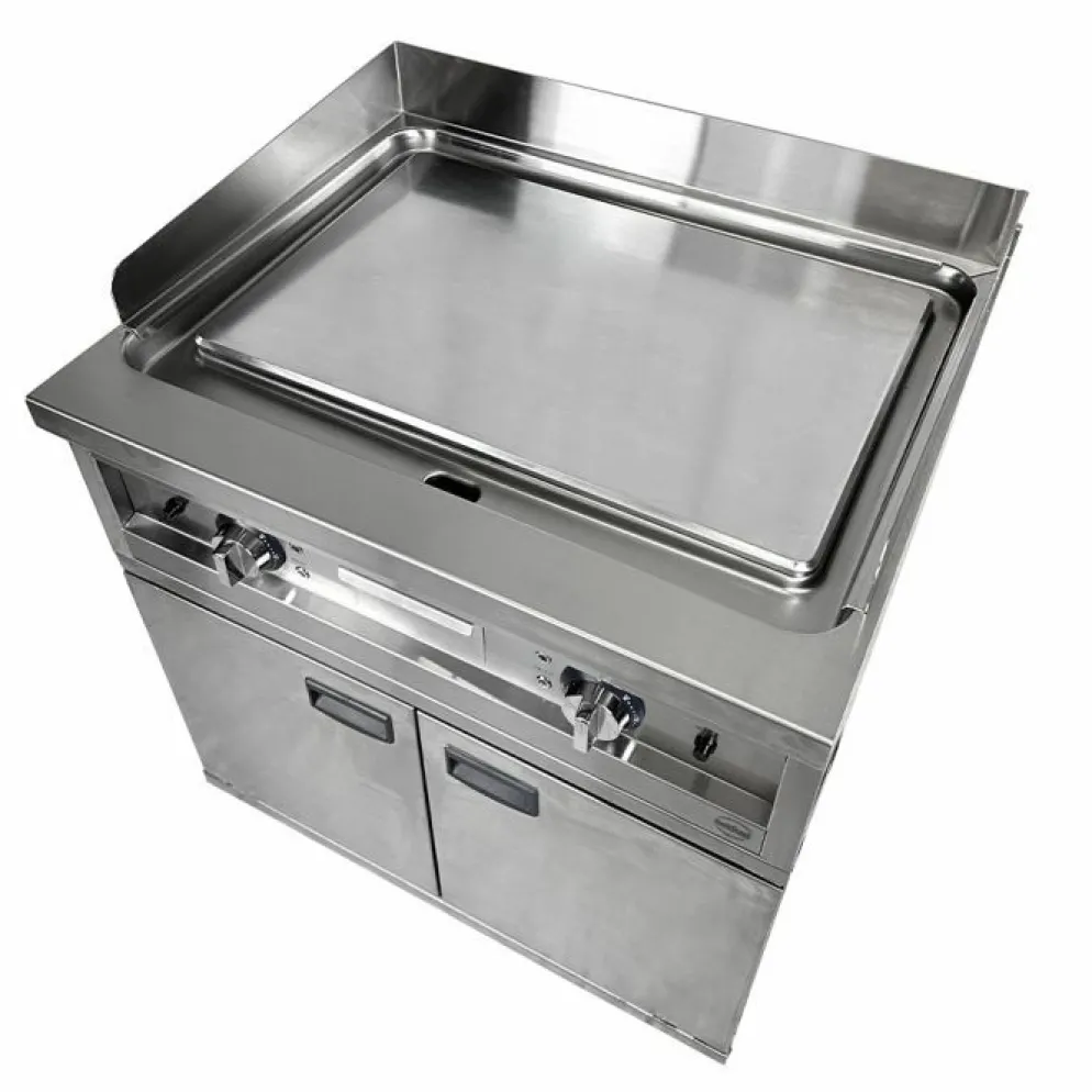 Grillplatte Chrom glatt Entry 700 Elektro, 800x700x980 mm
