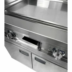 Grillplatte Chrom glatt Entry 700 Elektro, 800x700x980 mm