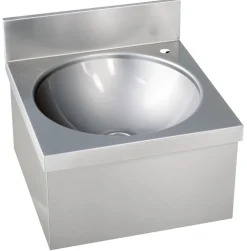 Handwaschbecken eckige Form ohne Mischbatterie BxTxH 40x40x23,5cm