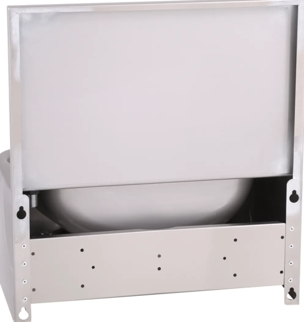 Handwaschbecken halbrunde Form BxTxH 48x35x52cm