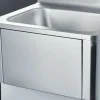 Handwaschbecken mit Kniebedienung, inkl. Armatur und Seifenspender, Wandmontage