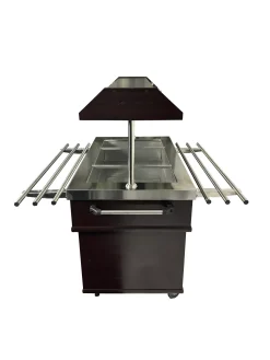 Heisses Buffet, Wärmebuffet mit Tablettrutsche für 3x GN1/1