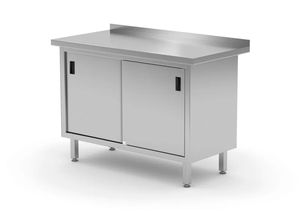 HENDI Arbeitstischschrank Schiebetüren 800x600x850 mm