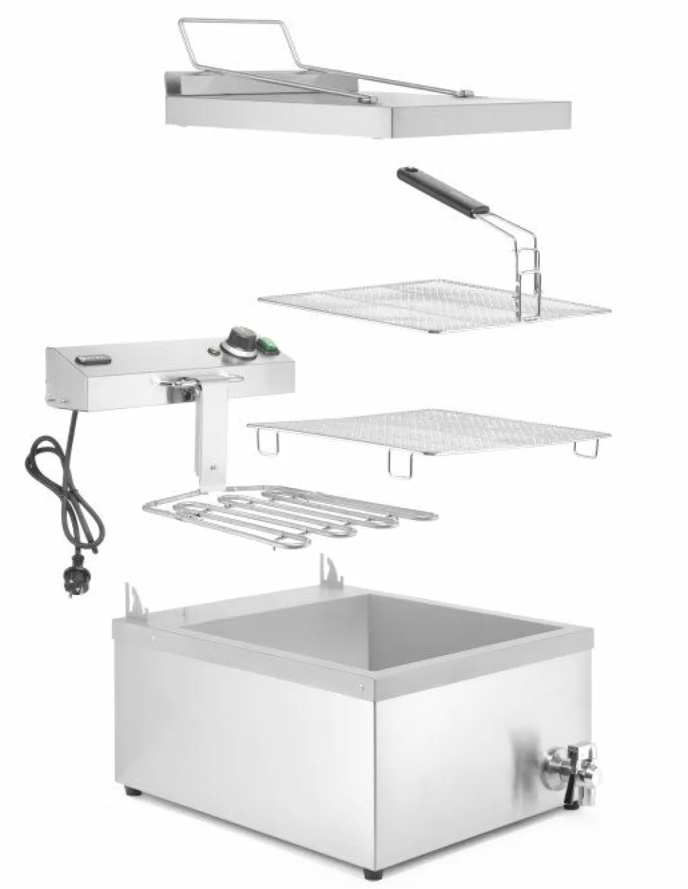 HENDI Donut Fritteuse 12L, 3500W