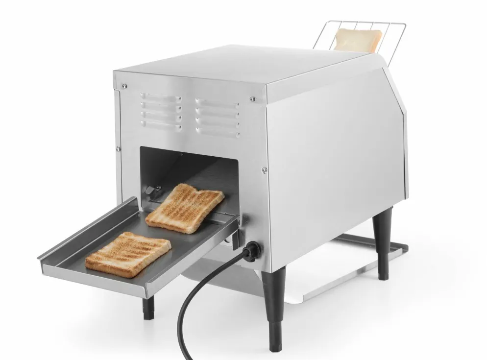 HENDI Durchlauf Toaster Edelstahl einzeln, Band einstellbar, 1340W