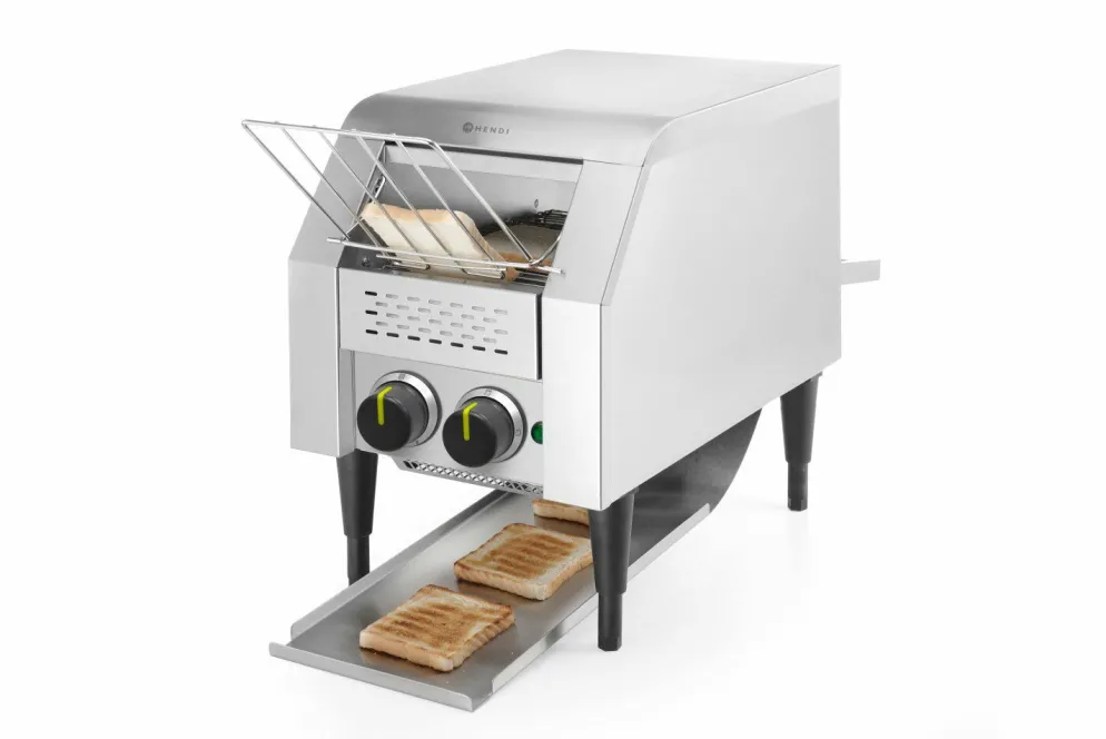 HENDI Durchlauf Toaster Edelstahl einzeln, Band einstellbar, 1340W