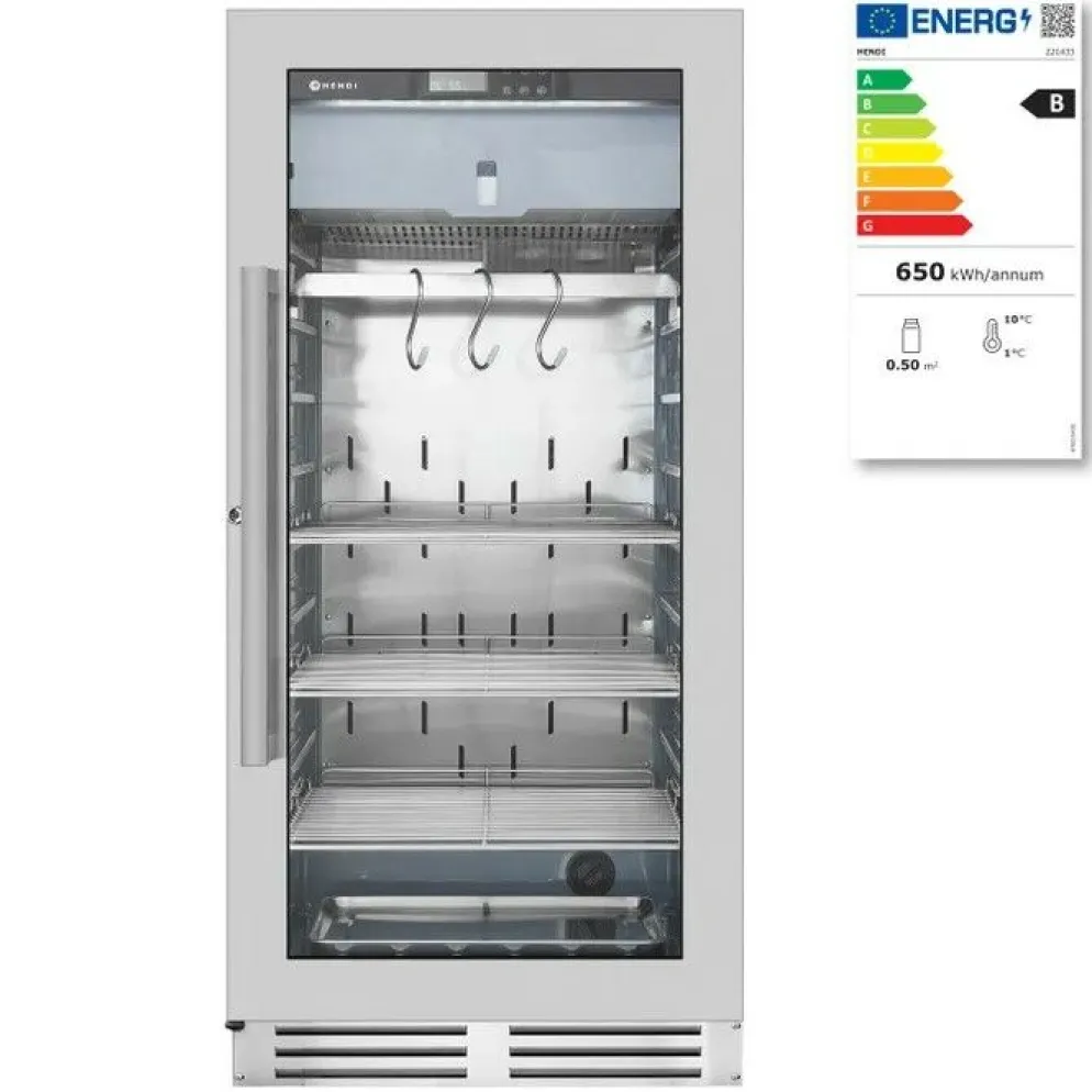 HENDI Fleischreifeschrank Edelstahl 233 L, UVC-Sterilisation