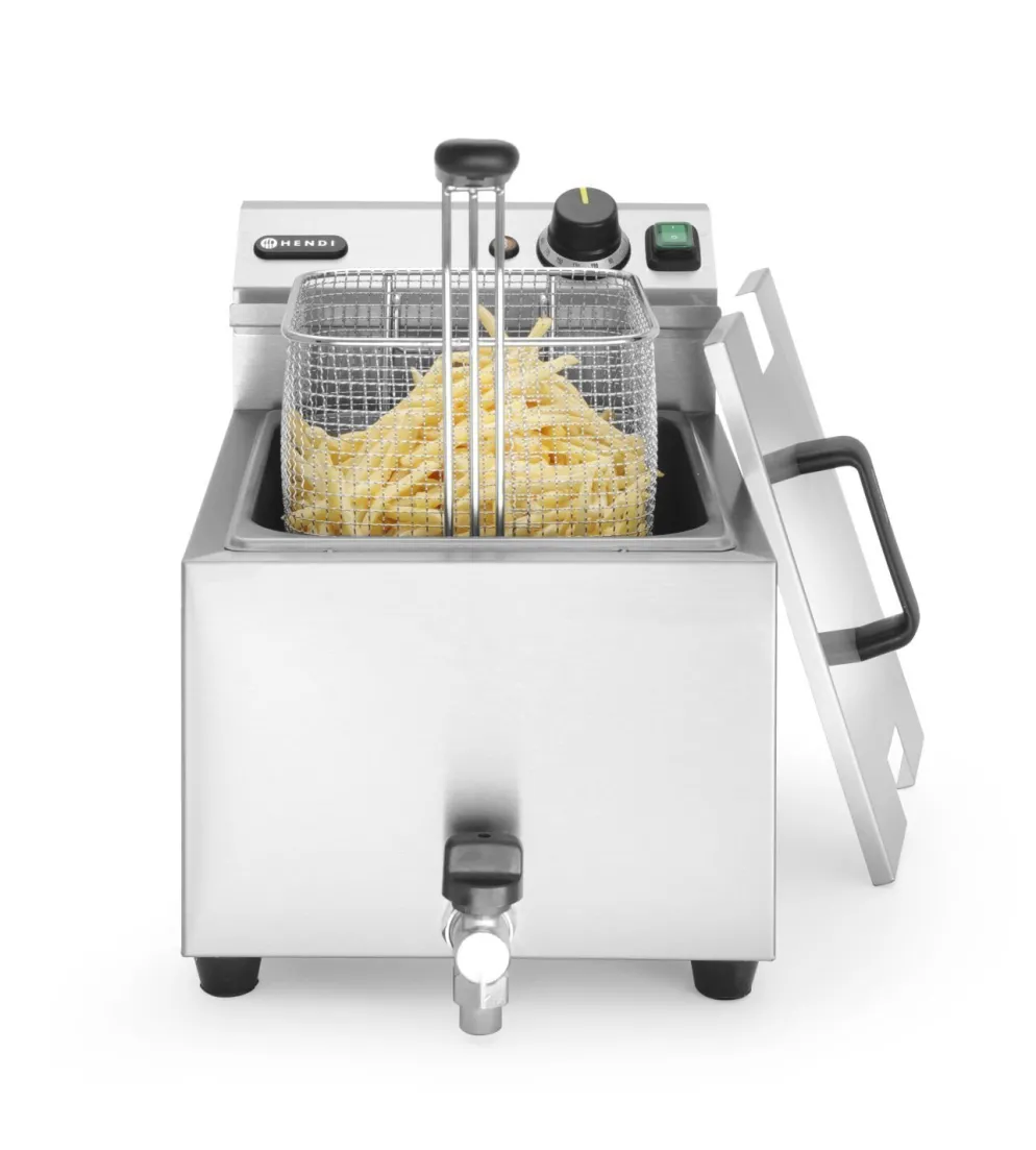 HENDI Friteuse Profi Line mit Ablasshahn 8L 3,5kW