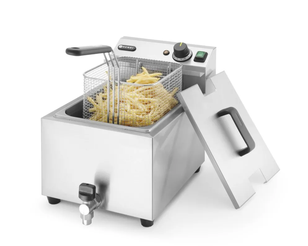 HENDI Friteuse Profi Line mit Ablasshahn 8L 3,5kW
