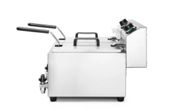 HENDI Friteuse Profi Line 2x8 L mit Ablasshahn 2x3,5kW